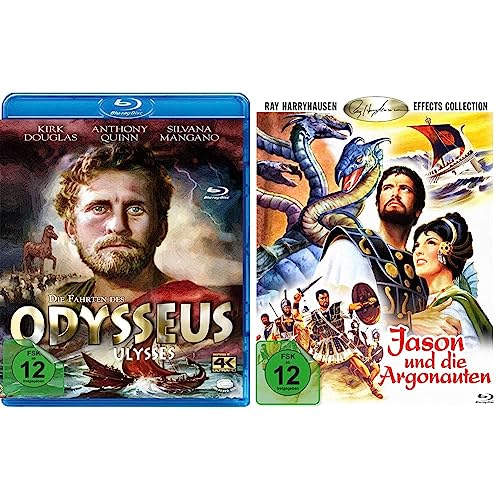 Die Fahrten des Odysseus (Ulysses) [Blu-ray im Schuber inkl. Bonus-DVD] & Jason und die Argonauten (Jason and the Argonauts) (Blu-ray) von AL!VE AG