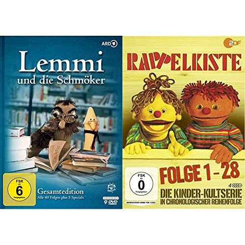 Lemmi und die Schmöker - Gesamtedition: Alle 40 Folgen plus 5 Specials (Fernsehjuwelen) [9 DVDs] & Rappelkiste, Folge 1-28 [4 Discs] von AL!VE AG