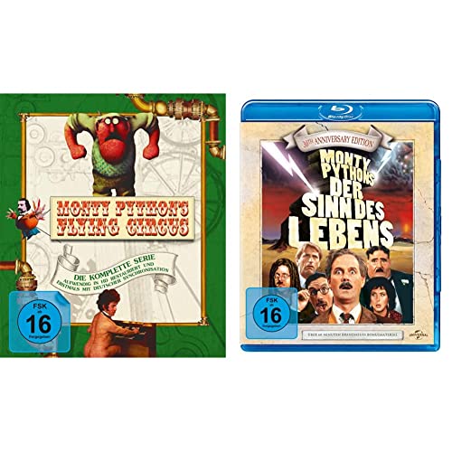Monty Python's Flying Circus - Die komplette Serie auf Blu-Ray (Staffel 1-4) [Blu-ray] & Der Sinn des Lebens - 30th Anniversary Edition [Blu-ray] von AL!VE AG