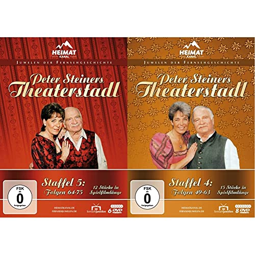 Peter Steiners Theaterstadl - Staffel 5: Folgen 64-75 (6 DVDs) & Peter Steiners Theaterstadl - Staffel 4: Folgen 49-63 (8 DVDs) von AL!VE AG