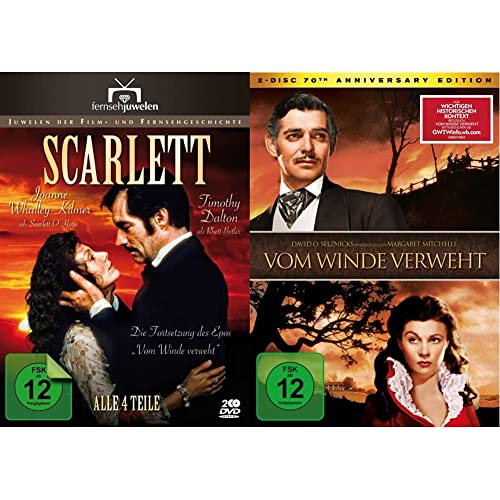 Scarlett (1-4) - Die Fortsetzung des Epos "Vom Winde verweht" (Fernsehjuwelen) [2 DVDs] & Vom Winde verweht [2 DVDs] von AL!VE AG
