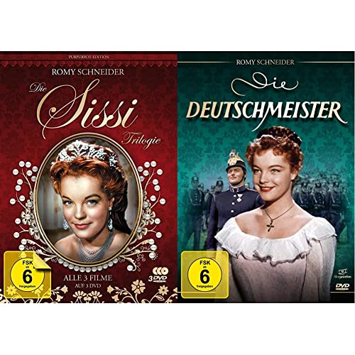 Sissi Trilogie - Purpurrot-Edition - Filmjuwelen [3 DVDs] & Die Deutschmeister (Romy Schneider) - Filmjuwelen von AL!VE AG