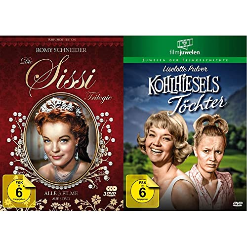 Sissi Trilogie - Purpurrot-Edition - Filmjuwelen [3 DVDs] & Kohlhiesels Töchter (Filmjuwelen) von AL!VE AG