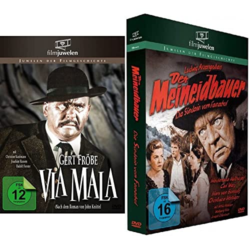 Via Mala - mit Gert Fröbe (Filmjuwelen) [DVD] & Der Meineidbauer - nach Ludwig Anzengruber (Filmjuwelen) von AL!VE AG