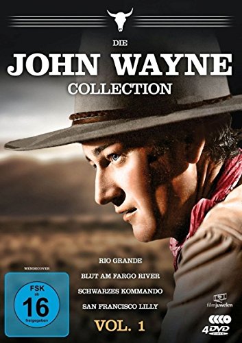 Die John Wayne Collection - Vol. 1 (Rio Grande / Blut am Fargo River / Schwarzes Kommando / San Francisco Lilly) [4 DVDs] von AL!VE