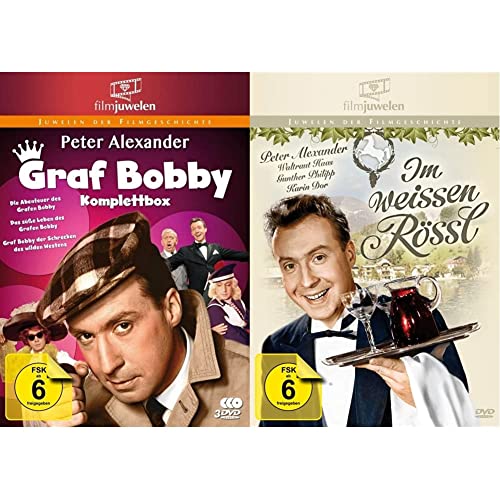 Graf Bobby Komplettbox - Die komplette Filmtrilogie [3 DVDs] & Im weißen Rössl (Peter Alexander) - Filmjuwelen von AL!VE AG