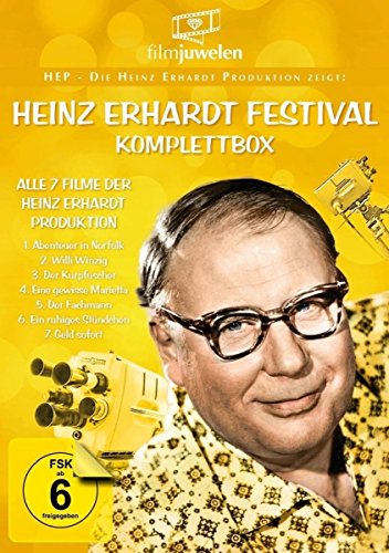 Heinz Erhardt Festival Komplettbox - Die ARD-Serie mit allen 7 Filmen der Heinz Erhard Produktion inkl. Willi Winzig & Geld sofort (Fernsehjuwelen) [3 DVDs] von AL!VE