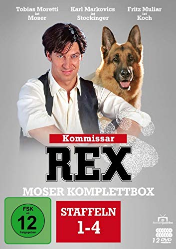 Kommissar Rex - Moser Komplettbox (Alle 4 Staffeln mit Tobias Moretti) (12 DVDs) (Fernsehjuwelen) von AL!VE AG