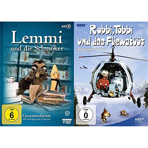 Lemmi und die Schmöker - Gesamtedition: Alle 40 Folgen plus 5 Specials (Fernsehjuwelen) [9 DVDs] & Robbi, Tobbi und das Fliewatüüt (2 DVDs) von AL!VE