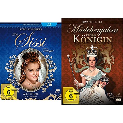 Sissi Trilogie - Königinnenblau-Edition - Filmjuwelen [3 Blu-rays] & Mädchenjahre einer Königin (Romy Schneider) - Filmjuwelen von AL!VE