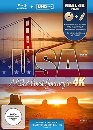 USA - A West Coast Journey (Ultra-HD Stick in Real 4K + Blu-ray) - Limited Edition von AL!VE