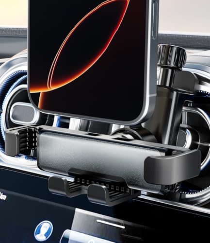 ALAFLY Handyhalterung Auto Runde Lüftung für Mercedes Benz A/B/C/E/G-Class/GLA/GLK/EQE/Mini Cooper Zubehör [Dickes Hülle Freundlich], Schwerkraft Automatische Verriegelung Autohalterung von ALAFLY