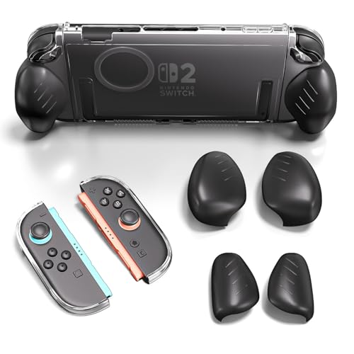 ALAFLY Hülle Kompatibel mit Nintendo Switch 2 Zubehör mit Ersatz-Silikongriffe, Kratzfest, rutschfest, Stoßfest von ALAFLY