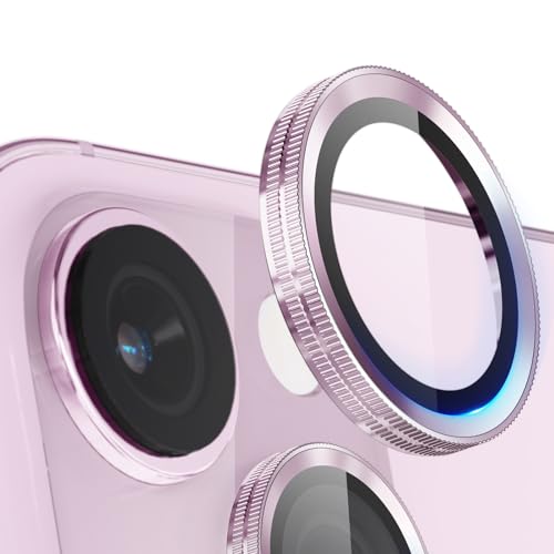 ALAFLY Kameraschutz für iPhone 15 - iPhone 15 Plus, [Neuartiges Objektiv-Design] Individuelle Dekoration Kamera Linse Schutzfolie, Einzigartige HD Camera Protector für 15plus, Rosa von ALAFLY