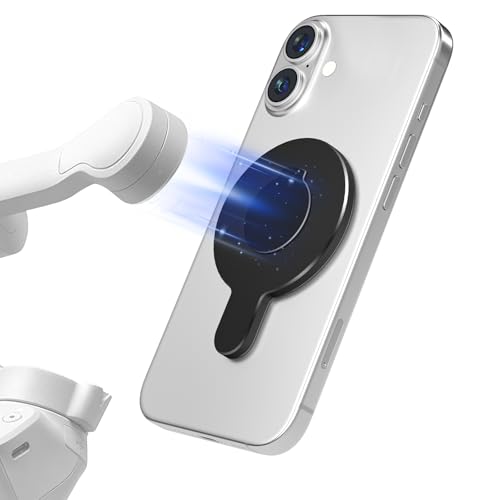 ALAFLY für DJI OM Magnetische Schnellverschluss Handyhalterung, Kompatibel mit DJI Osmo Mobile 7P 7 SE 6 5 4 Gimbal Stabilizer, für Magsafe Telefonhalterung Klemme Zubehör, Schwarz ALAFLY für DJI OM Magnetische Schnellverschluss Handyhalterung, Kompatibel mit DJI Osmo Mobile 7P 7 SE 6 5 4 Gimbal Stabilizer, für Magsafe Telefonhalterung Klemme Zubehör, Schwarz von ALAFLY