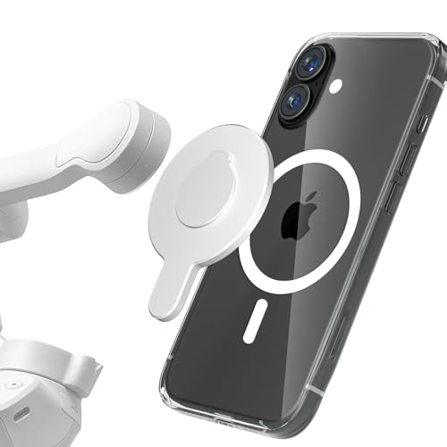 ALAFLY für DJI OM Magnetische Schnellverschluss Handyhalterung, Kompatibel mit DJI Osmo Mobile 7P 7 SE 6 5 4 Gimbal Stabilizer, für Magsafe Telefonhalterung Klemme Zubehör, Silber ALAFLY für DJI OM Magnetische Schnellverschluss Handyhalterung, Kompatibel mit DJI Osmo Mobile 7P 7 SE 6 5 4 Gimbal Stabilizer, für Magsafe Telefonhalterung Klemme Zubehör, Silber von ALAFLY