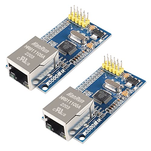 ALAMSCN 2 Stück W5500 Ethernet Netzwerk Modul TCP/IP 51 / STM32 kompatibel mit Mikrocontroller von ALAMSCN
