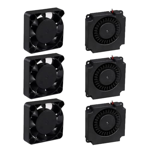 ALAMSCN 3 Stück 4010 3D Drucker Lüfter DC 24V Brushless Kühlkühler Ventilator + 3 Stück Gebläse Lüfter Kompatibel mit Ender 3/Ender 3 pro/Ender 3 V2/Ender 5 Serie, 40 x 40 x 10mm von ALAMSCN
