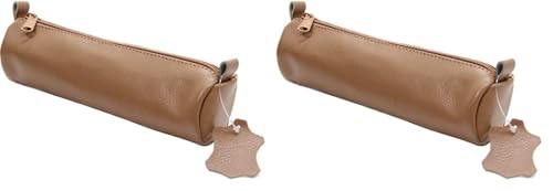 ALASSIO 43016 Schlamperrolle aus echtem Leder, Stiftetui natur, Schlamper ca. 21 x 6 cm, Schlampermäppchen rund, Etui für Schreibgeräte, Faulenzer mit Reißverschluss ALASSIO 43016 Schlamperrolle aus echtem Leder, Stiftetui natur, Schlamper ca. 21 x 6 cm, Schlampermäppchen rund, Etui für Schreibgeräte, Faulenzer mit Reißverschluss von ALASSIO