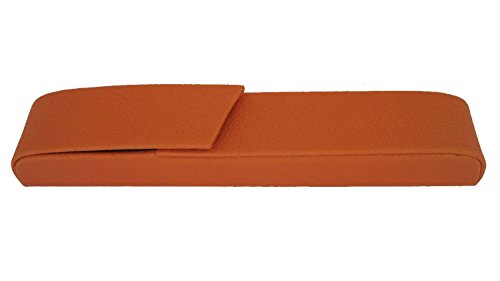 Alassio 2654 - Schreibgeräteetui Rivoli, aus Lederimitat, orange, ca. 15,5 × 2,5 × 2 cm von ALASSIO