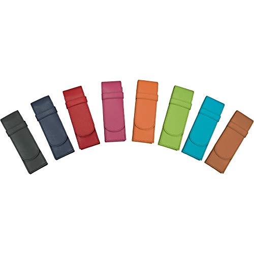 Alassio 2675 - Schreibgeräteetui Set mit 8 Stück, Etuis aus echtem Leder, farblich sortiert, Stifteetuis ca. 14 x 4,5 x 2 cm, Lederetuis für je 2 Stifte Alassio 2675 - Schreibgeräteetui Set mit 8 Stück, Etuis aus echtem Leder, farblich sortiert, Stifteetuis ca. 14 x 4,5 x 2 cm, Lederetuis für je 2 Stifte von ALASSIO