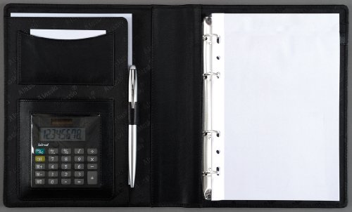Alassio 30007-1 - Ringbuchmappe BENACO im DIN A5 Format, Schreibmappe aus feinstem Nappaleder, Dokumentenmappe in schwarz, Mappe ca. 23 x 18 x 3 cm Alassio 30007-1 - Ringbuchmappe BENACO im DIN A5 Format, Schreibmappe aus feinstem Nappaleder, Dokumentenmappe in schwarz, Mappe ca. 23 x 18 x 3 cm von ALASSIO