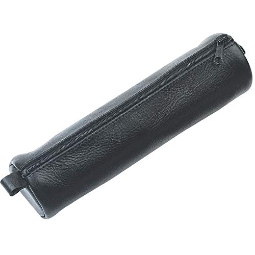 Alassio 43031 Schlamperrolle, Federmappe aus echtem Leder, kleines Federmäppchen, Stiftmappe, für Schüler, Studenten oder das Mobile Büro, Ledermappe mit Reißverschluss, ca. 21 × 6 cm, schwarz Alassio 43031 Schlamperrolle, Federmappe aus echtem Leder, kleines Federmäppchen, Stiftmappe, für Schüler, Studenten oder das Mobile Büro, Ledermappe mit Reißverschluss, ca. 21 × 6 cm, schwarz von ALASSIO