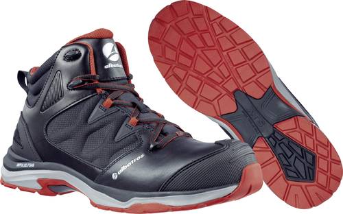 Albatros ULTRATRAIL BLACK MID 636200-43 ESD Sicherheitsstiefel S3 Schuhgröße (EU): 43 Schwarz, Rot von ALBATROS