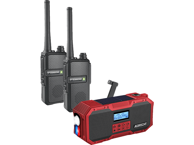 ALBRECHT PMR-Basic Walkie-Talkie Notfallset Mehrfarbig von ALBRECHT