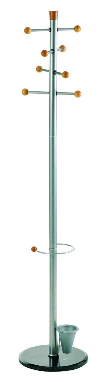 ALCO Kleiderständer Modell II silber 38,0 x 175,0 cm 8 Haken von ALCO