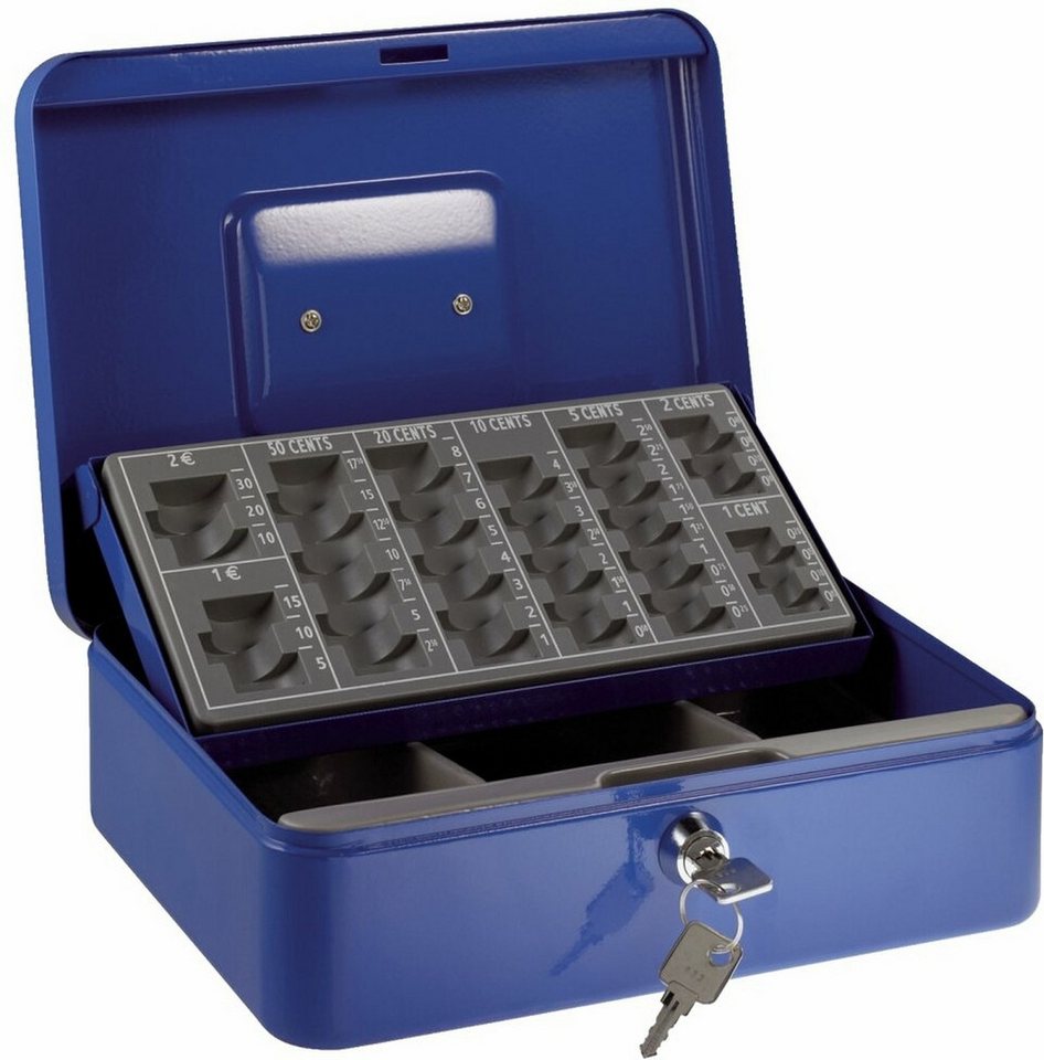 ALCO Geldkassette Geldzählkassette Euro BxTxH 250x180x90mm blau. ALCO Geldkassette Geldzählkassette Euro BxTxH 250x180x90mm blau. von ALCO