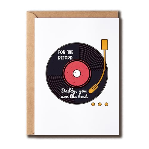 ALDDesigns For The Record – Daddy You Are The Best – Karte für Papa – Geburtstagskarte für Papa – Danke für Being My Daddy – Happy Birthday Daddy von ALDDesigns
