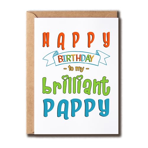 ALDDesigns Happy Birthday To My Brilliant Pappy – Brilliant Pappy Geburtstagskarte – Lustige Geburtstagskarte für Pappy – Geburtstagskarte Geschenk Pappy von ALDDesigns