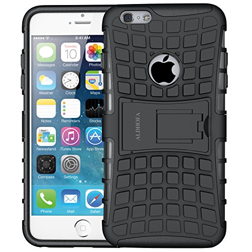ALDHOFA iPhone 6 6s Hülle Handyhülle: Schutzhülle Silikon für iPhone 6/6s - Schwarz von ALDHOFA