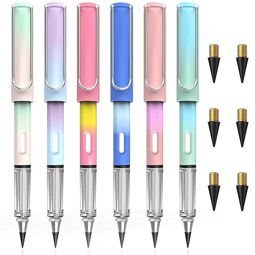 ALECPEA Ewiger Bleistift Set - Langlebige Magische Bleistifte (6 Stück) - Tintenlos und Umweltfreundlich von ALECPEA