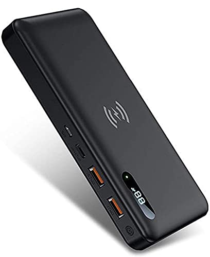 Tragbares Ladegerät, Powerbank, schnelles Laden, externer Akku, Power Bank, 50000 mAh, tragbares Ladegerät, 15 W, kabelloser externer Akku, PD 65 W, USB-C, schnelles Laden, tragbares Ladeger Tragbares Ladegerät, Powerbank, schnelles Laden, externer Akku, Power Bank, 50000 mAh, tragbares Ladegerät, 15 W, kabelloser externer Akku, PD 65 W, USB-C, schnelles Laden, tragbares Ladeger von ALEEIK