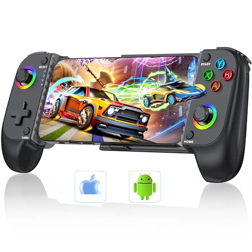 ALEEMTRY Handy Controller für iPhone, Smartphone Controller für Android mit Hall Effect Joystick, Controller für Handy Support PS Remote Play/Xbox Cloud/MFi Apple Arcade/Call of Duty/Roblox ALEEMTRY Handy Controller für iPhone, Smartphone Controller für Android mit Hall Effect Joystick, Controller für Handy Support PS Remote Play/Xbox Cloud/MFi Apple Arcade/Call of Duty/Roblox von ALEEMTRY