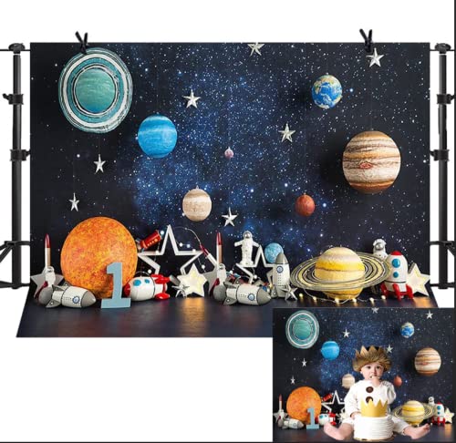 Weltraum Fotografie Hintergrund Universum Planet Stern Galaxy Astronaut Rakete Kinder Geburtstag Party Dekoration Junge Porträt Fotohintergrund Geburtstag Party Kuchen Tisch Banner Vinyl, 2,1 x 1,5 m Weltraum Fotografie Hintergrund Universum Planet Stern Galaxy Astronaut Rakete Kinder Geburtstag Party Dekoration Junge Porträt Fotohintergrund Geburtstag Party Kuchen Tisch Banner Vinyl, 2,1 x 1,5 m von ALELCJY