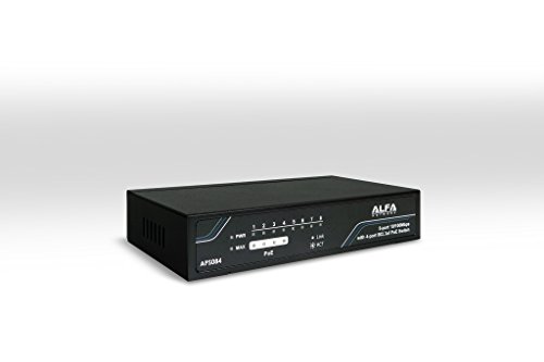 ALFA APS084 - Desktop Ethernet Switch, 8-Port 10/100 Mbps mit 4-Port PoE von ALFA NETWORK