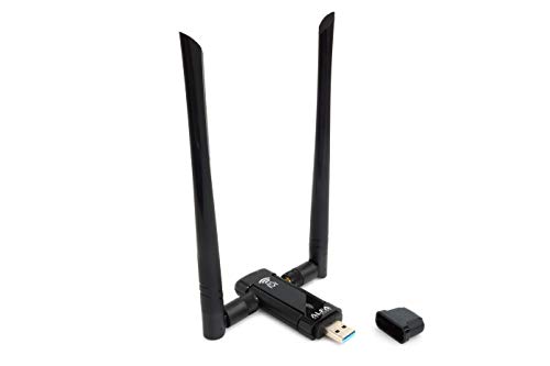 ALFA NETWORK Langzeit-Weit-Abdeckung Dual-Band AC1200 USB Wireless Wi-Fi-Adapter W/High-Sensitivity Externe Antenne - Windows, Macos & Kali Linux unterstützt von ALFA NETWORK