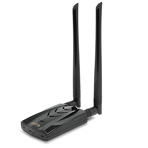 ALFA Network AWUS036ACH USB 3.0 WiFi AC Lange Reichweite, hohe Penetration, Dual Band 2,4/5 GHz Standards 802.11a, 802.11b, 802.11g, 802.11N, 802.11ac, RPSMA Antennen x 2 von ALFA NETWORK