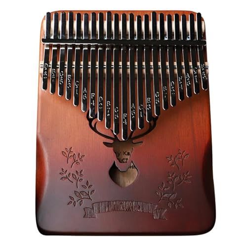 Kalimba 17 Schlüssel Kalimba 21 Tasten Daumenklavier Mit Schallloch Inklusive Tragetasche Tune Hammer Erwachsene Anfänger(B) von ALFAAL