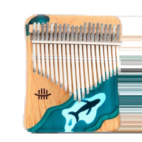 Kalimba Daumenklavier 17/21 Schlüssel Kalimba chromatische Skala Schaffung Marimba Musikinstrument Musik chromatische Skala süßes Musikinstrument (Size : 21) von ALFAAL