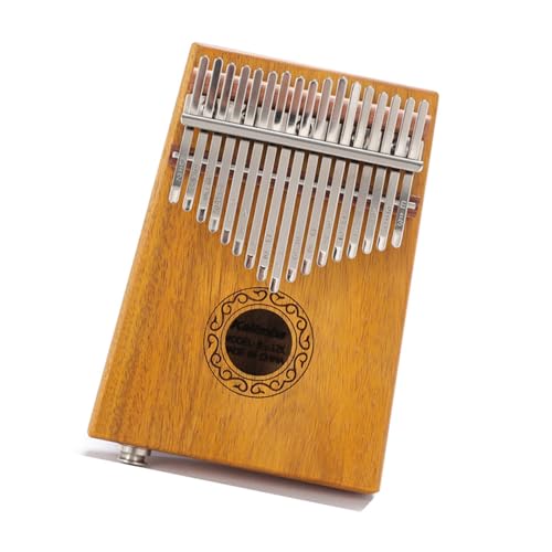 Kalimba Daumenklavier Akazienholz professionelles chromatisches Daumenklavier niedliches Instrument tragbares Musikinstrument mit 17 Tönen von ALFAAL