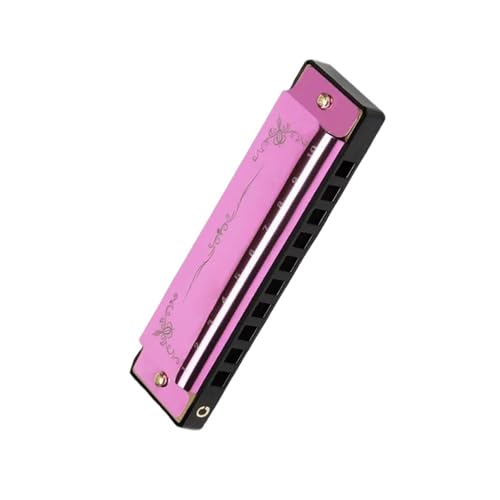 Mundharmonika C Dur 10 Loch C Keyed Blues Mundharmonika Diatonische Skala Musikinstrument(Purple) von ALFAAL