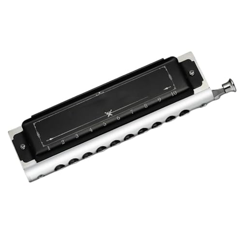 Mundharmonika C Dur Chromatische Mundharmonika Für Anfänger Und Erwachsene Tonart C 10 Löcher 20 Töne(1020) von ALFAAL