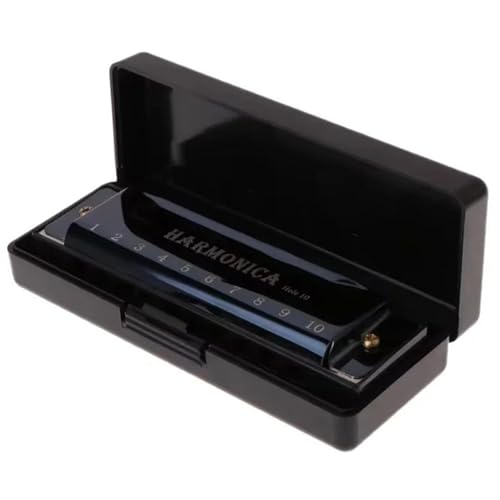 Mundharmonika C Dur Diatonische Mundharmonika Mit 10 Löchern In C Tonart Für Anfänger Und Erwachsene(Black) von ALFAAL