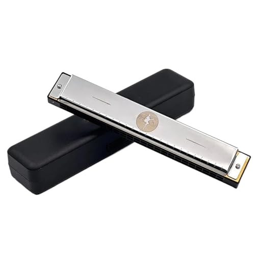 Mundharmonika C Dur Mundharmonika Set Für Musikliebhaber Restaurierung C Ton Klarer Ton(Silver) von ALFAAL