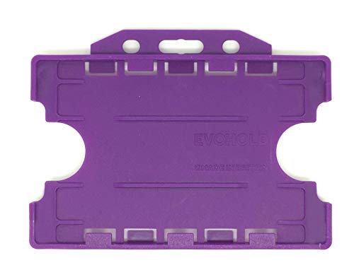 ALG ID Cards® Ausweishalter für Ausweise, doppelseitig, doppelseitig, stabil, Violett, hergestellt in Großbritannien aus recyceltem Kunststoff von ALG ID Cards