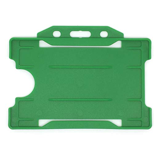 ALG ID Cards - Grüner einseitiger starrer Ausweishalter (Querformat) (86 mm x 54 mm CR80) von ALG ID Cards